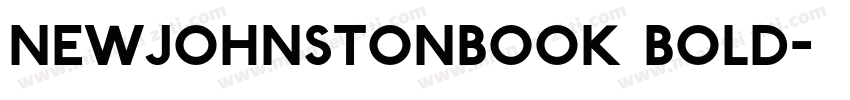 NewJohnstonBook Bold字体转换